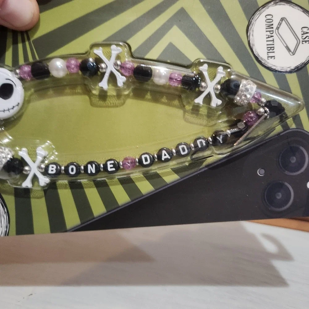 Disney The Nightmare Before Christmas Phone Charm Wristlet - Case Compatible NEW